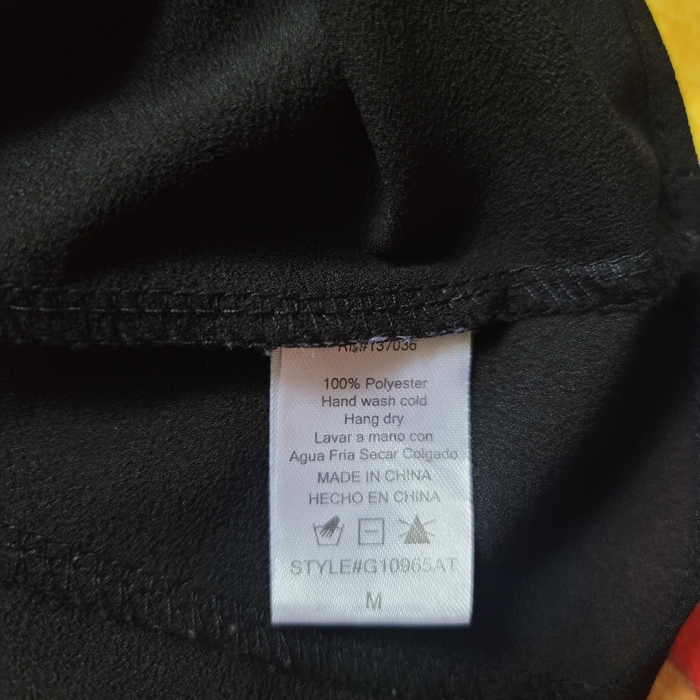 Paper Crane Sz M Black Tank Top Blouse Women's Layered Spaghetti Straps - Picture 6 of 7